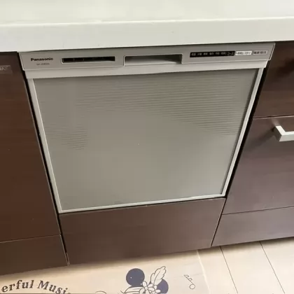 埼玉県さいたま市見沼区 交換後のビルトイン食洗機 パナソニック NP-45RS9S