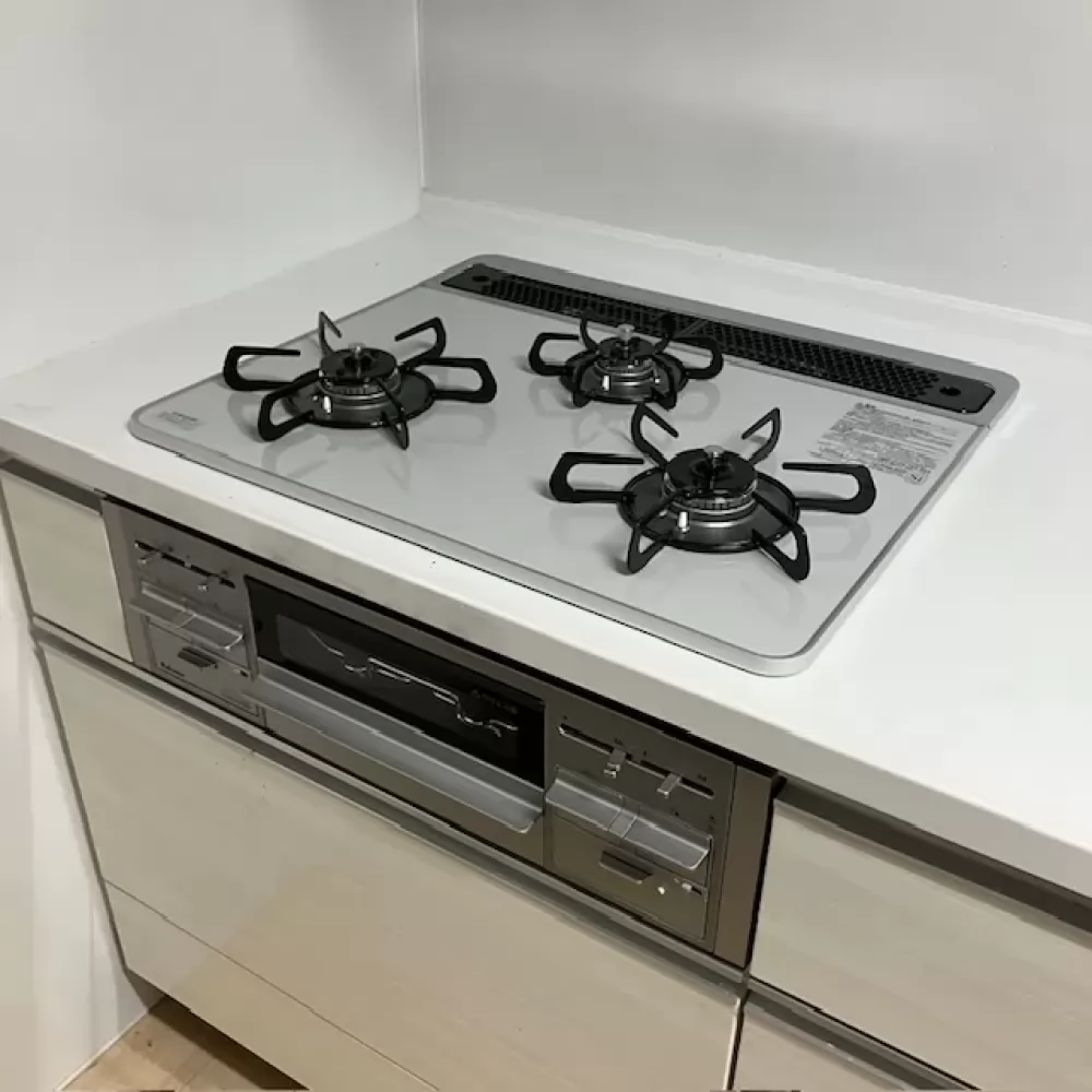 PD-509WS-60CVのビルトインガスコンロ交換工事
