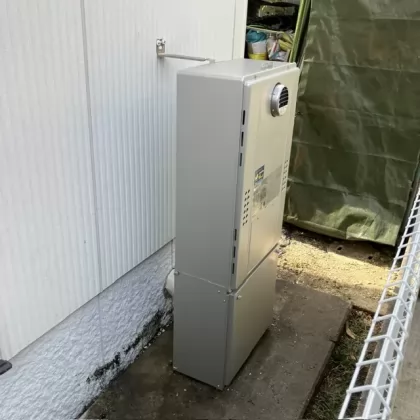 兵庫県川辺郡猪名川町 交換後の給湯器 ノーリツ GTH-C2471AW6H BL