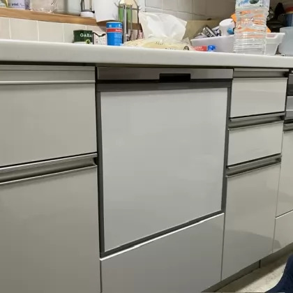 千葉県千葉市若葉区 交換後のビルトイン食洗機 パナソニック NP-45BS1S