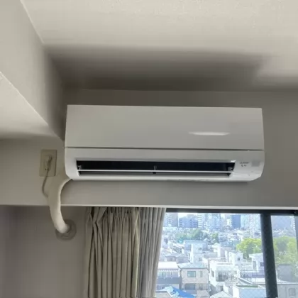 東京都江東区 交換後のエアコン 三菱電機 MSZ-GV2826-W