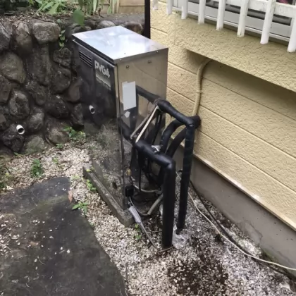 埼玉県飯能市 交換前の給湯器 YAMAHA PVG-4MAS