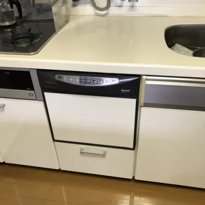神奈川県横浜市戸塚区 交換前のビルトイン食洗機 リンナイ RKW-454C(A)