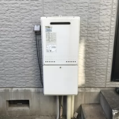 神奈川県厚木市 交換前の給湯器 ノーリツ 品番不明
