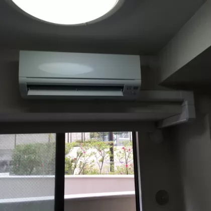 東京都中野区 交換後のエアコン 三菱電機 MSZ-GV4018S-W