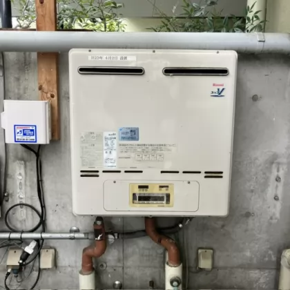 奈良県天理市 交換前の給湯器 リンナイ RUXC-V5002MW