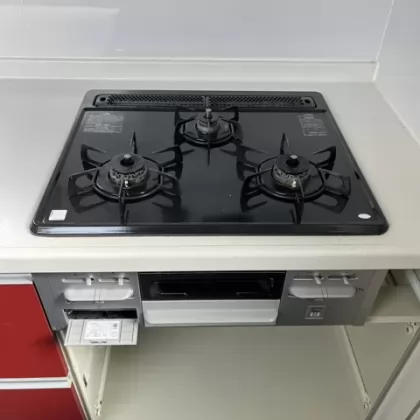 愛知県西尾市 交換前のビルトインガスコンロ ハーマン DG32N1SQ1SV