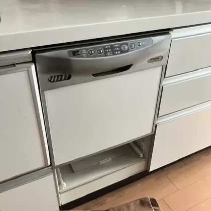 大阪府八尾市 交換前のビルトイン食洗機 リンナイ RKW-456C-SV