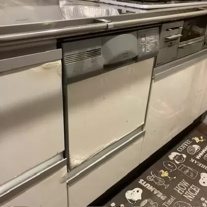 大阪府豊中市 交換前のビルトイン食洗機 ハーマン FB4510P