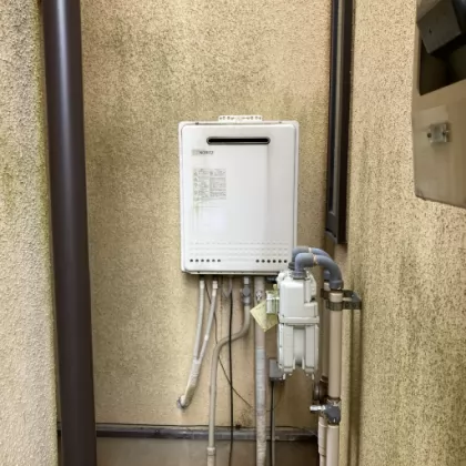 埼玉県坂戸市 交換前の給湯器 ノーリツ 品番不明