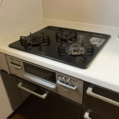 三重県津市 交換前のビルトインガスコンロ リンナイ PB31AW8B1R