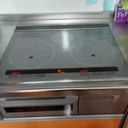 静岡県浜松市中央区 交換前のIHクッキングヒーター クリナップ ZEFCR6M08ESS