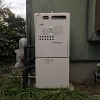 千葉県富里市 交換前の給湯器 ノーリツ GTH-2435AWX3H