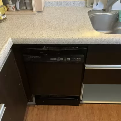 神奈川県川崎市麻生区 交換前のビルトイン食洗機 パナソニック NP-P45D1P1AA