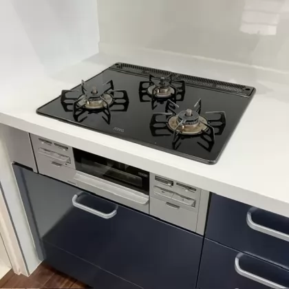 三重県鈴鹿市 交換前のビルトインガスコンロ リンナイ R3G634A0W1V