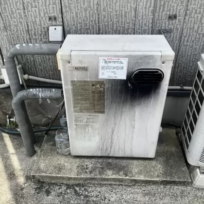 京都府京都市南区 交換前の給湯器 ノーリツ OQB-307Y
