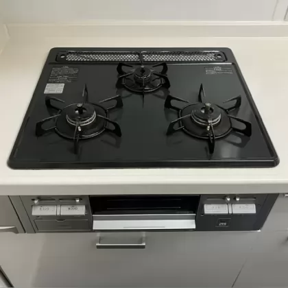 茨城県龍ケ崎市 交換前のビルトインガスコンロ ハーマン DG32K1SR