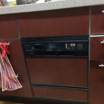神奈川県横浜市鶴見区 交換前のビルトイン食洗機 リンナイ RKW-452SA
