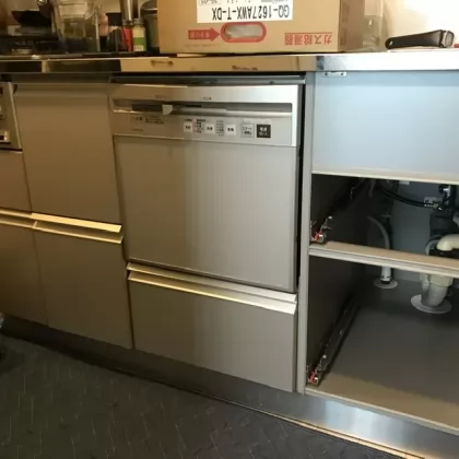 大阪府大阪市北区 交換前のビルトイン食洗機 パナソニック NP-P45F1S1BB