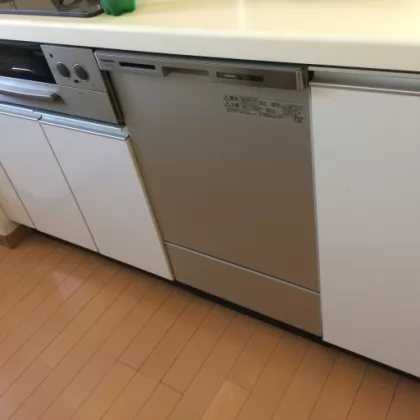 神奈川県川崎市川崎区 交換後のビルトイン食洗機 パナソニック NP-45MC6T