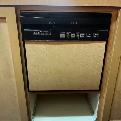 福岡県春日市 交換前のビルトイン食洗機 TOTO KNMW045PBB