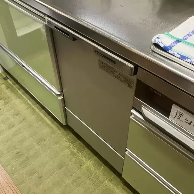 交換前のビルトイン食洗機（京都府京都市右京区）