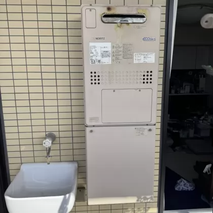 北海道札幌市東区 交換前の給湯器 ノーリツ GTH-C2448AW3H