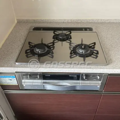 東京都西東京市 交換前のビルトインガスコンロ ハーマン HR-P863A-XDBHL