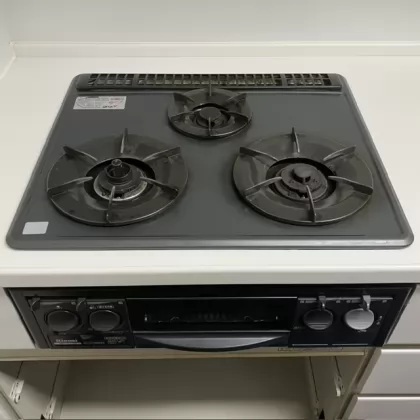 茨城県牛久市 交換前のビルトインガスコンロ リンナイ RBG-31A7FS
