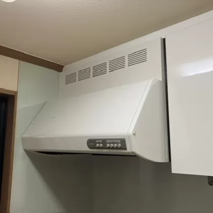 愛知県名古屋市北区 交換前のレンジフード 三菱 V-904KP