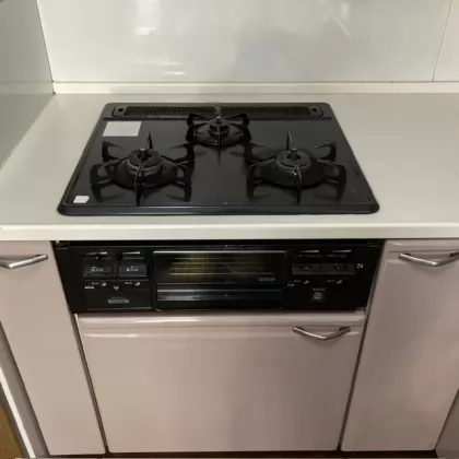 神奈川県横浜市緑区 交換前のビルトインガスコンロ ハーマン DG32K2SR