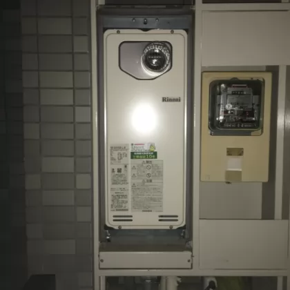 東京都国立市 交換後の給湯器 リンナイ RUF-SA1615SAT-L-80