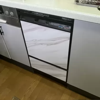 大阪府東大阪市 交換前のビルトイン食洗機 ナショナル（松下） NP-U45B2P1TM