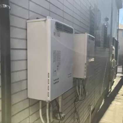 東京都稲城市 交換前の給湯器 ノーリツ T-208SAW