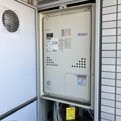 滋賀県草津市 交換前の給湯器 ノーリツ GTH-C2437AWX6H-TB