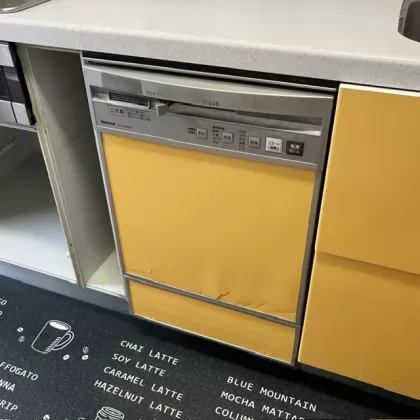 大阪府豊中市 交換前のビルトイン食洗機 ナショナル（松下） NP-P45FD1S