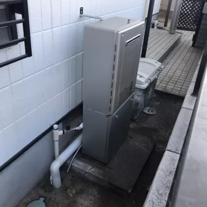 埼玉県さいたま市岩槻区 交換後の給湯器 ノーリツ GT-C2462AWX BL
