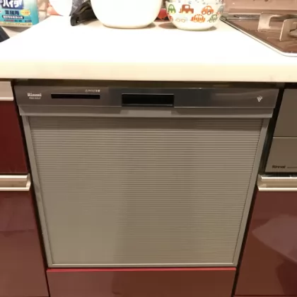 神奈川県鎌倉市 交換後のビルトイン食洗機 リンナイ RSW-404LP