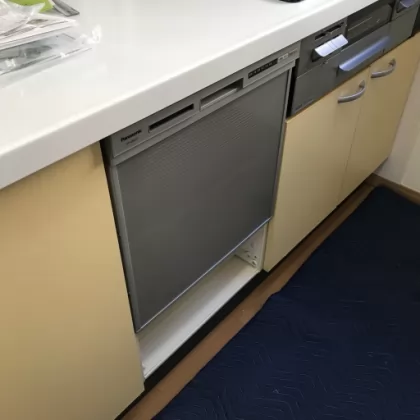 千葉県千葉市花見川区 交換後のビルトイン食洗機 パナソニック NP-45RS7S