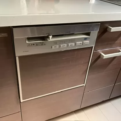 埼玉県さいたま市見沼区 交換前のビルトイン食洗機 パナソニック NP-P45V2PS