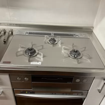 神奈川県小田原市 交換後のビルトインガスコンロ ノーリツ N3WS4PWAS6STESC