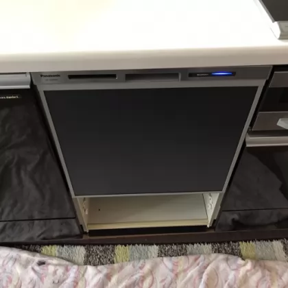 千葉県佐倉市 交換後のビルトイン食洗機 パナソニック NP-45MS9S