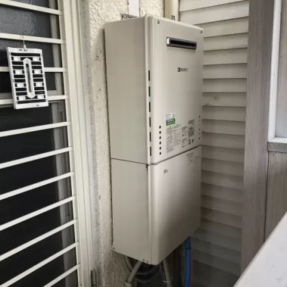 大阪府堺市南区 交換後の給湯器 ノーリツ GT-2460SAWX-2 BL