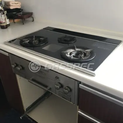 東京都台東区 交換前のビルトインガスコンロ パロマ PD-GED701W-R
