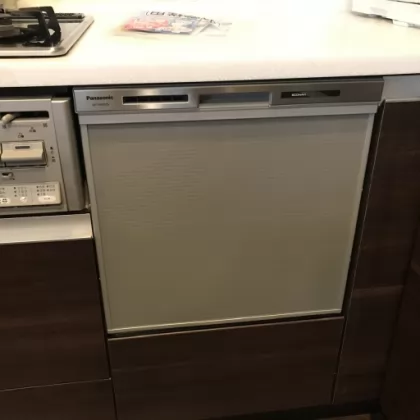 神奈川県横浜市港南区 交換後のビルトイン食洗機 パナソニック NP-45MS9S