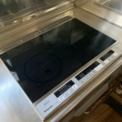静岡県静岡市駿河区 交換後のIHクッキングヒーター パナソニック KZ-G32AS