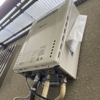 兵庫県宝塚市 交換後の給湯器 ノーリツ GT-2460SAWX-2 BL