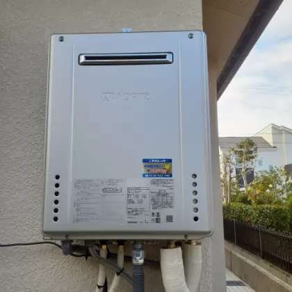 兵庫県三田市 交換後の給湯器 ノーリツ GT-C2462AWX-2 BL