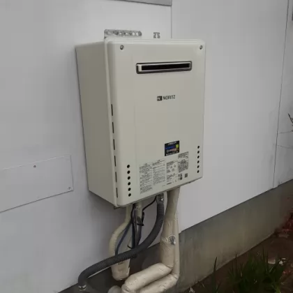 兵庫県川西市 交換後の給湯器 ノーリツ GT-2460SAWX-2 BL