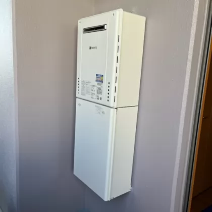 福岡県筑後市 交換後の給湯器 ノーリツ GT-2060SAWX-2 BL